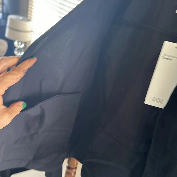 Eileen fisher Sandwashed Tencel Round Neck Jacket silk black NWT size small - Picture 12 of 16